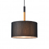 ACA DECOR Závesné svietidlo YASMINE max. 60W/E27/230V/IP20, čierne, priemer 250mm