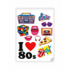 Cukrový výtlačok Šialené roky 80 MTV 80's