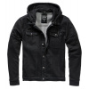 Brandit Cradock denim bunda s kapucňou, čierna - L