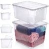 2x Plastový Úložný Box, Veľký Kontajner na Hračky, 20+30L