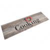 vidaXL Kuchynský koberec umývateľný Cooking sivý 45x150 cm zamat - Viacfarebný - 117322-64022
