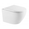 kielle Oudee - Závesné WC so doskou Softclose, Vortex Rimless+, biela 30102010-SET2