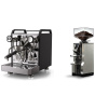 Rocket Espresso Mozzafiato FAST R, black + Eureka Mignon Libra, CR chrome