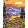 ZUTY Maľovanie podľa čísel - CESTA KU CHATE PRI JAZERE Rámovanie: vypnuté plátno na rám, Rozmer: 40x50 cm