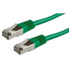 XtendLan patch kabel Cat5E, FTP - 0,5m, zelený (prodej po 10 ks) PK_5FTP005green