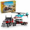 LEGO® Creator 31146 Nákladiak s plochou korbou a helikoptéra