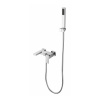 Besco MODERN/VARIUM Vaňová nástenná batéria 170mm, s príslušenstvom, Chróm BABWMVSCH