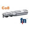 Fréza valcová čelná 6x13mm 4bř. HSS Co8 Weldon, DIN844, Typ N 140218.060