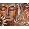 ZUTY Maľovanie podľa čísel - BRONZOVÝ BUDDHA A KVETY Rámovanie: bez rámu a bez vypnutia plátna, Rozmer: 80x100 cm