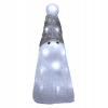 LED akrylová figurína biela Santa 12x12x31cm (LED akrylová figurína biela Santa 12x12x31cm)