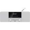 TechniSat DIGITRADIO 3 0001/3913 stolný rádio, DAB+, FM, CD, USB, Bluetooth, vr. diaľkového ovládania, funkcia alarmu, s USB nabíjačkou, biela; 0001/3913