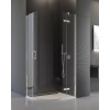 SANSWISS PUR P3P 80cm pravý sprchový kút štvrťkruhový, rádius 55cm, chróm, sklo číre, P3PD550801007