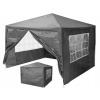 MultiGarden Komerčný záhradný altánok stan 3x3 m, 4 steny - šedá MultiGarden