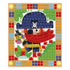 Mini kreatívna sada Mozaika Piráti Mosaics Pirates Atelier Janod 3 karty od 5 rokov J07897