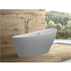 BESCO Voľne stojaca vaňa KEYA Glam - strieborná Rozmer vane - 165 × 70 cm VANSAP16GLAM02