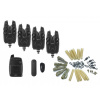 = sada 4 signalizátorov CARPON F6X s príposluchom + Safety Clips Set