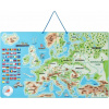 Woody Magnetická mapa EURÓPY, spoločenská hra 3 v 1, ČJ