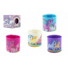 Teddies Spirála/ pružina jednorožec plast průměr 6,5cm 4 barvy v krabičce 7x7x7cm