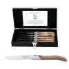 Sada steakových nožů Laguiole LUXURY 6 ks olive - LAGUIOLE Style de Vie (Steakové nože 6 ks, rukojeť olivové dřevo LAGUIOLE LUXURY - LAGUIOLE Style de Vie)
