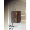 Prívesok lampa s textílie tlačidlá-hnedá (Prívesok lampa s textílie tlačidlá-hnedá)