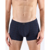 GINA pánské boxerky kratší nohavička, šité, s potiskem 73132P - lékořice brandy - 58/60
