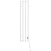 Mexen Pino elektrický radiátor s vešiakmi na uteráky 1405 x 347 mm, 250 W, biely - W301-1405-347-00-20