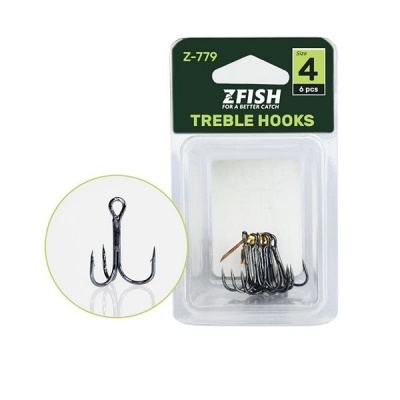 Zfish Treble Hooks Z-779 Veľkosť 1 6 ks