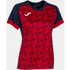 Dámske tričko JOMA Supernova III T-shirt Navy-Red|2XS