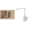 Set Alveus (dřez Cadit 70 Beige 55 + baterie Reno Chrom) SETA22076