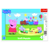 Trefl Puzzle vkládací 15 Šťastný vlak / Peppa Pig