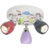 LED bodové svetlo Brilliant BIRDS GU10 3x2,5 W 3x240 lm 3000 K pestrofarebné