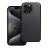 Kožený kryt Mag Cover iPhone 15 Pro Max čierny