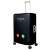 Travelite čierny KOŽENÝ OCHRANNÝ OBAL na veľký kufor