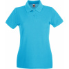 Fruit of the Loom Polokošile Lady-Fit Premium Polo, krátký rukáv, dámská COT16303016205-azure blue 2XL Modrá azurově