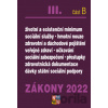 Zákony 2022 III/B - Zdravotní pojištění, Důchodové pojištění, Sociální služby - Poradce s.r.o.