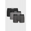 HUGO BOSS 3PACK Bavlnené boxerky BOSS One D čierno-sivá S