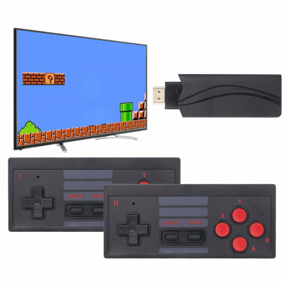 Konzola HDMI. 2 bezdrôtové 8bitové retro herné podložky (Konzola HDMI. 2 bezdrôtové 8bitové retro herné podložky)