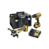 DeWALT - 18V AKU súprava vŕtacieho skrutkovača a uhlovej brúsky, 2x aku 5,0 Ah Li-Ion, nabíjačka DCK2026P2T