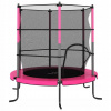 Winggd Fitness Trampoline 1 cm (Trampolína s bezpečnostnou sieťou okrúhla ružová vonkajšia hra)