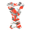 Bike Red Urban Camo Spine Tank Pad TPUURB06
