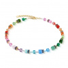 COEUR DE LION náhrdelník GeoCUBE Rainbow 4905-10-1520