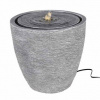 HOMESTYLING Fontána izbová s LED osvetlením 35 cm Modern šedá