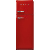 SMEG 50's Retro Style FAB30 kombinovaná chladnička s mrazákom hore červená