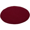 Podsedák na stoličky Davos, vínovo červený, okrúhly 38 cm