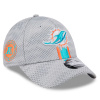 Miami Dolphins - 2024 Sideline 9Forty Gray NFL Šiltovka nastaviteľná