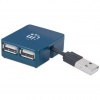 Manhattan 160605 hub USB 3.2 Gen 1 (3.1 Gen 1) Type-A 480 Mbit/s Čierna (160605)