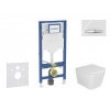 GEBERIT - Duofix Set předstěnové instalace, klozetu Arkas I a sedátka softclose, tlačítko Sigma50, chrom/alpská bílá SANI11CA3155B