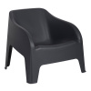 TOOMAX PETRA ARMCHAIR plastové křeslo - grafit Z0185S0--9700