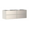 Hansgrohe Xevolos E - Umývadlová skrinka 157x56x55 cm, 4 zásuvky, matná béžová/metalická béžová 54200790