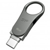 Silicon Power Mobile C80 USB kľúč 16 GB USB Type-A / USB Type-C 3.2 Gen 1 (3.1 Gen 1) Titán (SP016GBUC3C80V1S)
